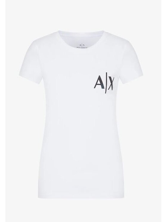 Armani Exchange Armani Exchange T-Shirt 6LYTAD Bílá Slim Fit