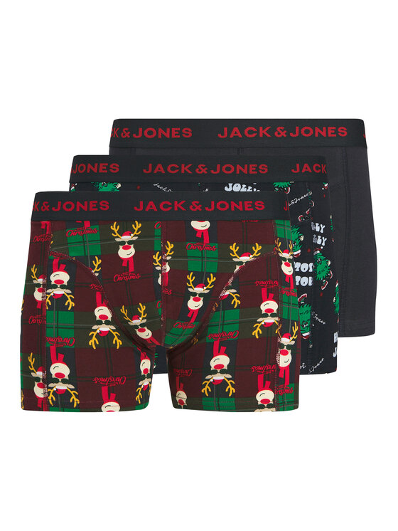 Jack & Jones Jack&Jones 3er-Set Boxershorts Rudolph 12285150 Dunkelblau