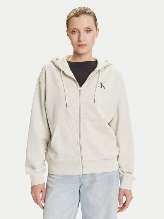 Calvin Klein Jeans Bluză Monologo LV047B270G Bej Regular Fit