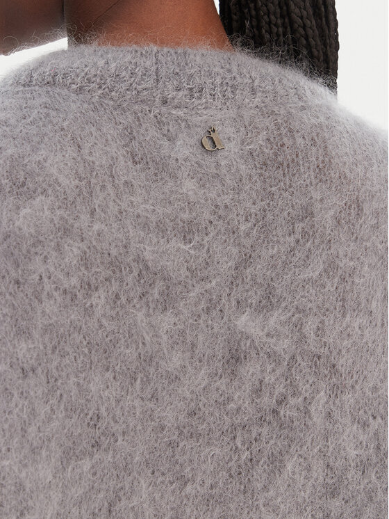 Dixie Dixie Svetr M277Y101A Šedá Relaxed Fit