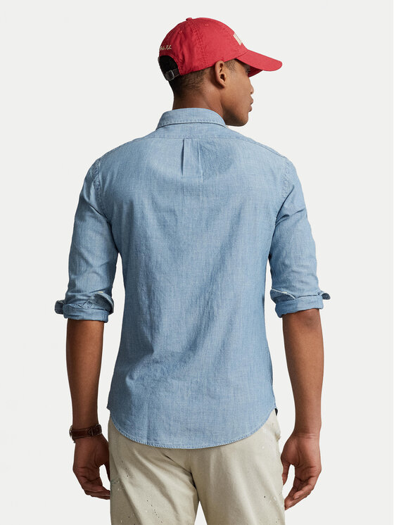Polo Ralph Lauren Polo Ralph Lauren Košeľa Core Replen 710548538 Modrá Slim Fit