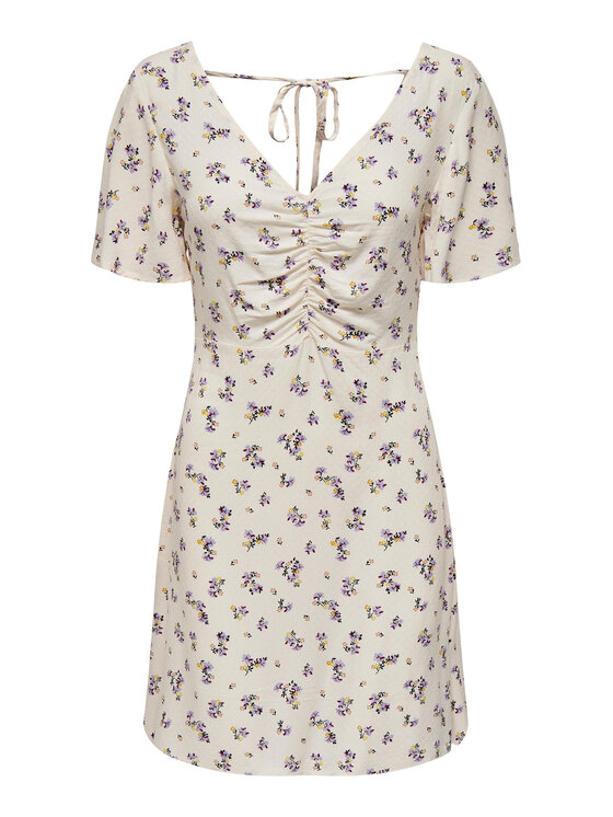 ONLY ONLY Sukienka codzienna 15299142 Écru Regular Fit