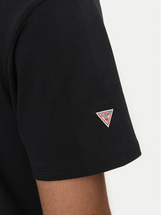 Guess Guess T-Shirt F5GI09 KA260 Czarny Regular Fit