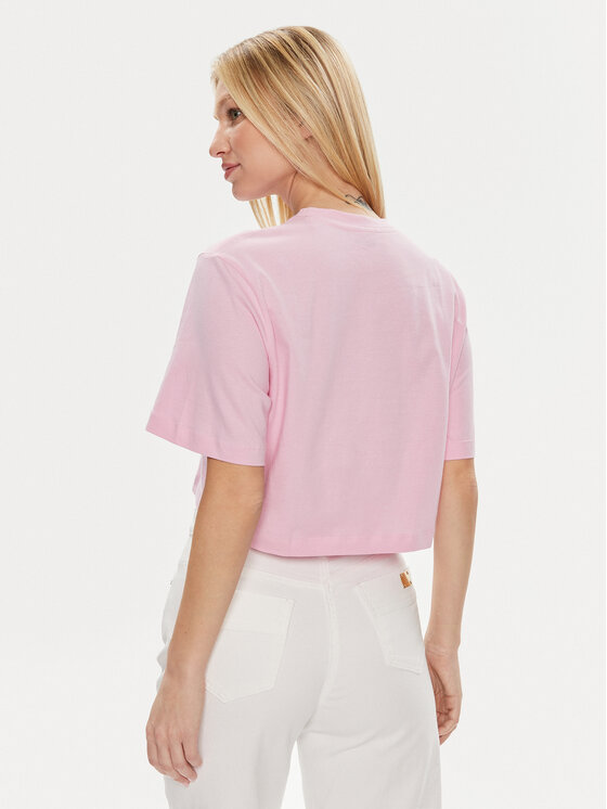 Guess Guess Tričko Dakota V4GI13 JA914 Ružová Boxy Fit