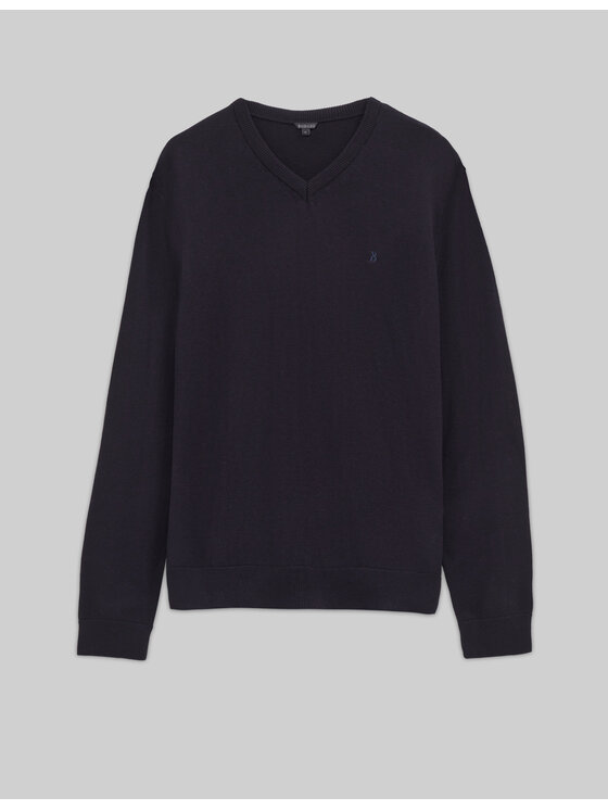 Borgio Borgio Sweter tiriolo Granatowy Regular Fit
