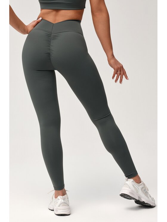 ROUGH RADICAL ROUGH RADICAL Legginsy ZOYA PUSH-UP Zielony ciemny Slim Fit