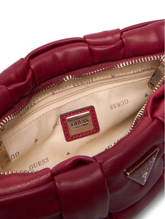 Guess Guess Дамска чанта Marion Mini HWWG80 72720 Червен