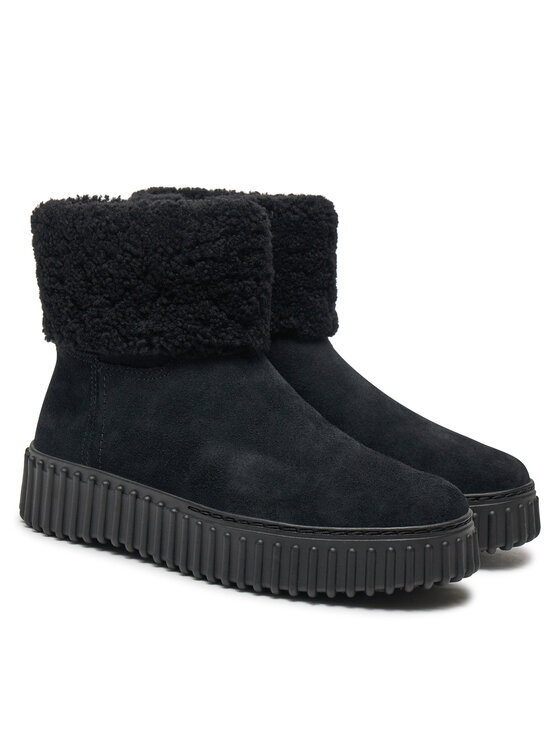 Clarks Clarks Botine Torhill Turn 26179562 Negru