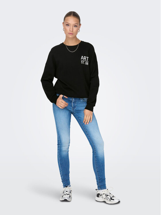 ONLY ONLY Μπλούζα 15275525 Μαύρο Box Fit