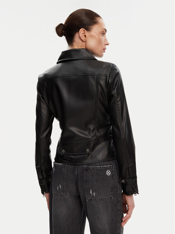 Rinascimento Rinascimento Куртка зі штучної шкіри CFC0119619003 Чорний Regular Fit