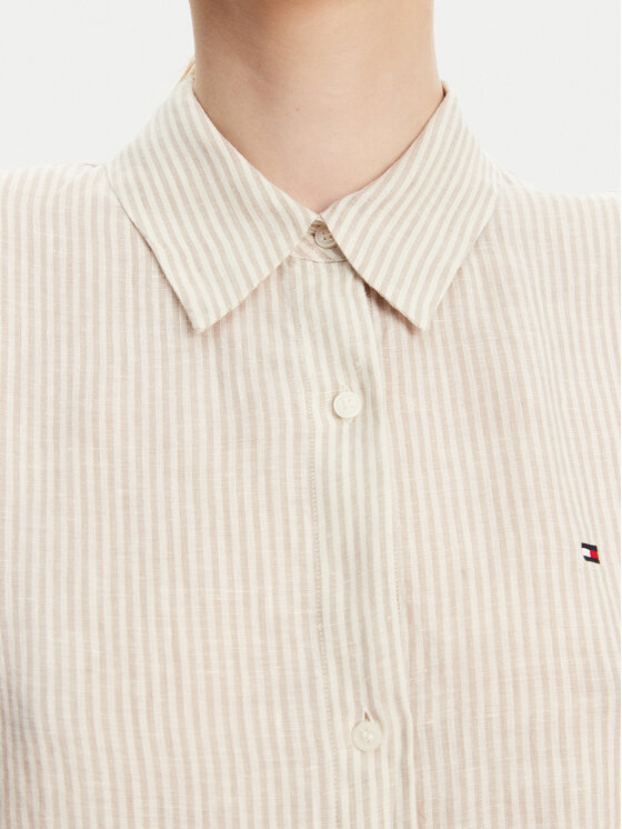Tommy Hilfiger Tommy Hilfiger Cămașă WW0WW44679 Bej Relaxed Fit