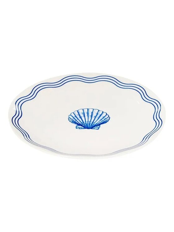 MIAhome MIAhome Komplet talerzy 6 szt. porcelanowych deserowych Oceania 19 cm Biały