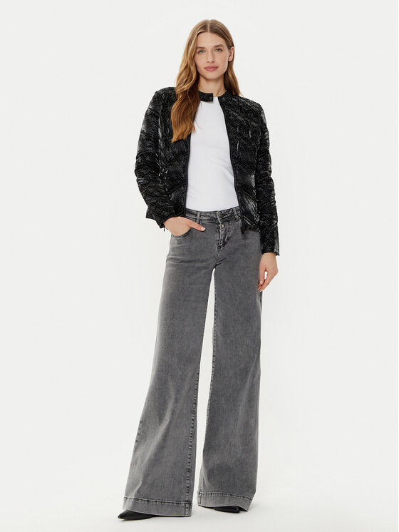 Guess Guess Vatovaná bunda W5RL00 WGV30 Černá Regular Fit