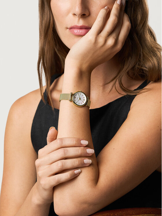 Fossil Fossil Zegarek Carlie ES5462 Złoty