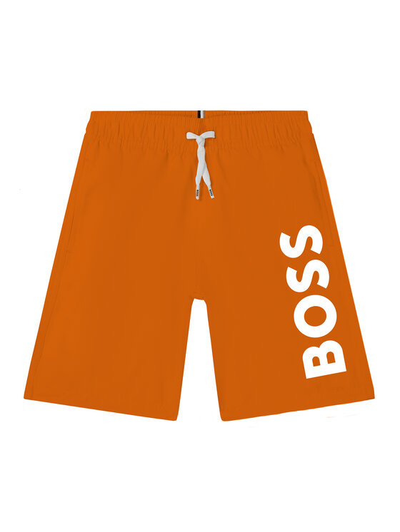 BOSS Boss Plaukimo šortai J24846 S Oranžinė Regular Fit