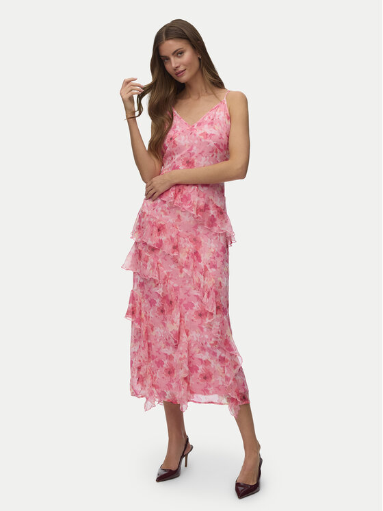 Vero Moda Vero Moda Официална рокля Smilla 10346307 Розов Regular Fit