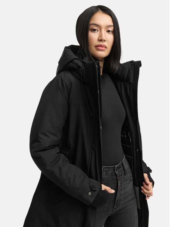 Navahoo Navahoo Kurtka zimowa Frostkuss Czarny Regular Fit