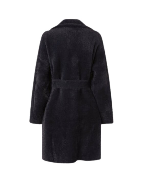 PINKO PINKO Futro Zante cappotto similpelliccia Czarny Oversize