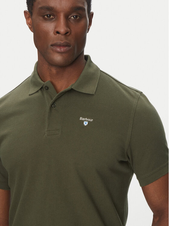 Barbour Barbour Polo Original Sports MML0358OL71 Zelena Tailored Fit