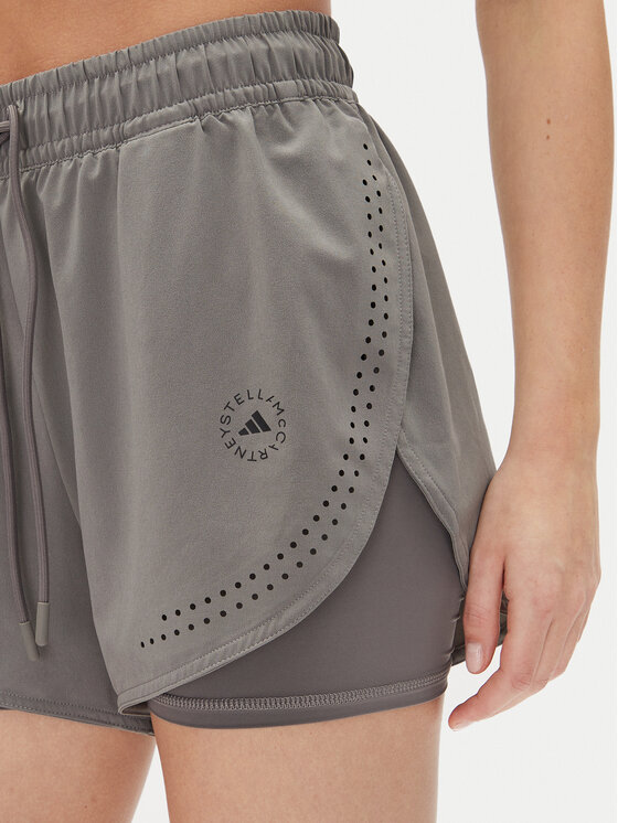 adidas by Stella McCartney adidas by Stella McCartney Sportiniai šortai Stella McCartney TruePurpose 2-in-1 JI5220 Pilka Regular Fit