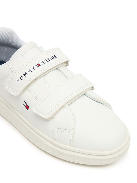 Tommy Hilfiger Tommy Hilfiger Snīkeri Low Cut Velcro T1X9-34338-1355 S Balts