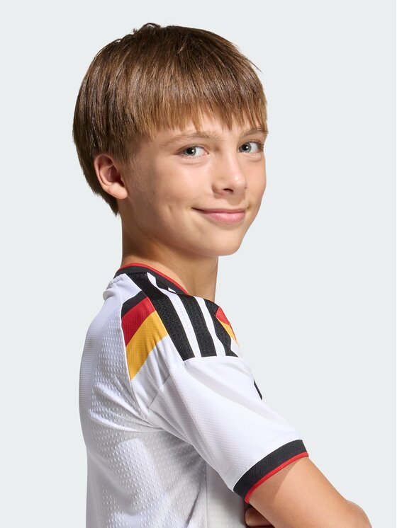 adidas adidas Koszulka techniczna Germany 26 Home Kids Jersey Biały Regular Fit