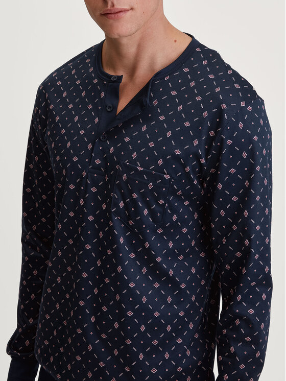 Calida Calida Pyžamo 45580 Tmavomodrá Regular Fit