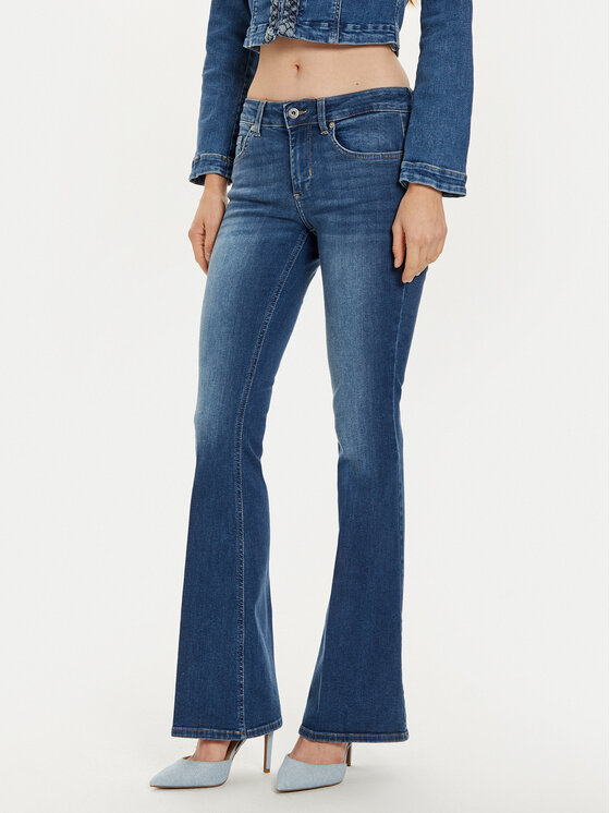 Liu Jo Liu Jo Jeans hlače UF4020 DS058 Modra Regular Fit
