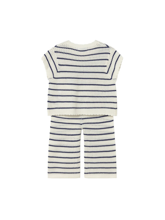 Mayoral Mayoral Completo t-shirt e pantaloni in tessuto 1516 Écru Regular Fit