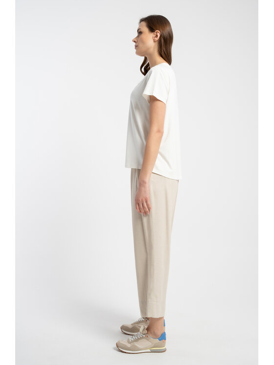 CLICK CLICK Μπλουζάκι 72-003 Λευκό Relaxed Fit