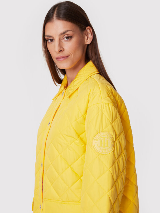 Tommy Hilfiger Tommy Hilfiger Átmeneti kabát Quilted Sorona WW0WW35551 Sárga Relaxed Fit