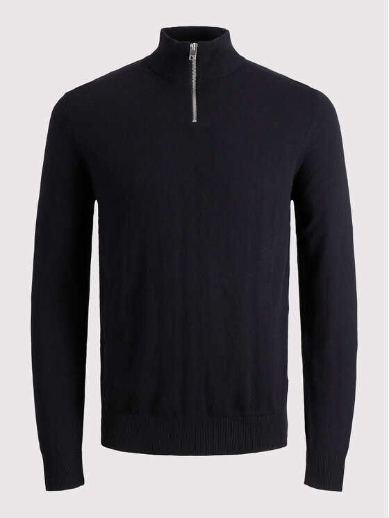 Jack & Jones Jack & Jones Sweter Emil 12189339 Czarny Regular Fit