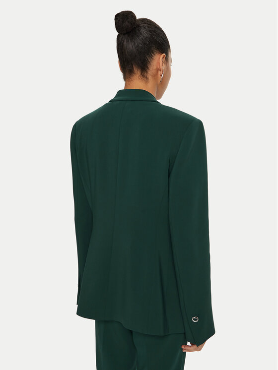 PINKO PINKO Marynarka Grenoble 103890 A21H Zielony Regular Fit