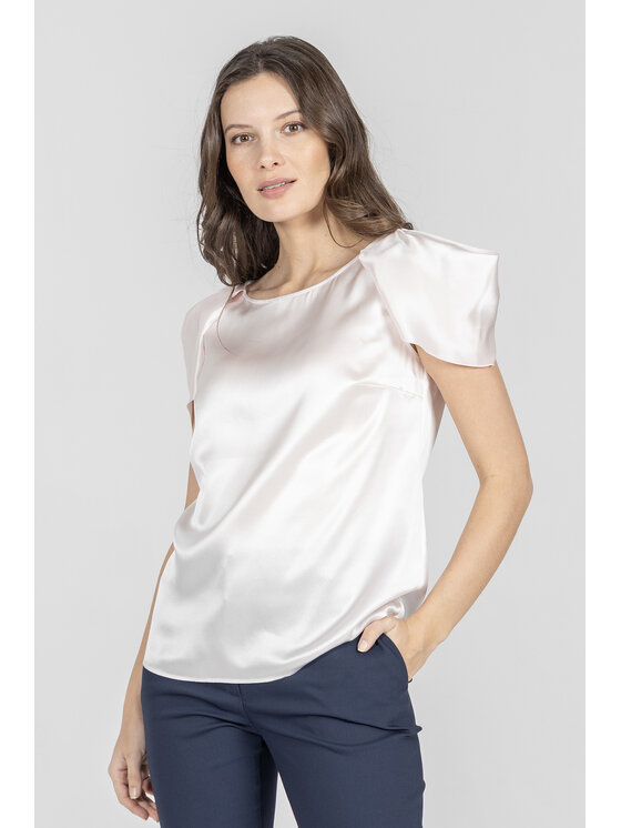 Deni Cler Milano Deni Cler Milano Top W-DC-0012-F2-A9-31-1 Różowy Regular Fit