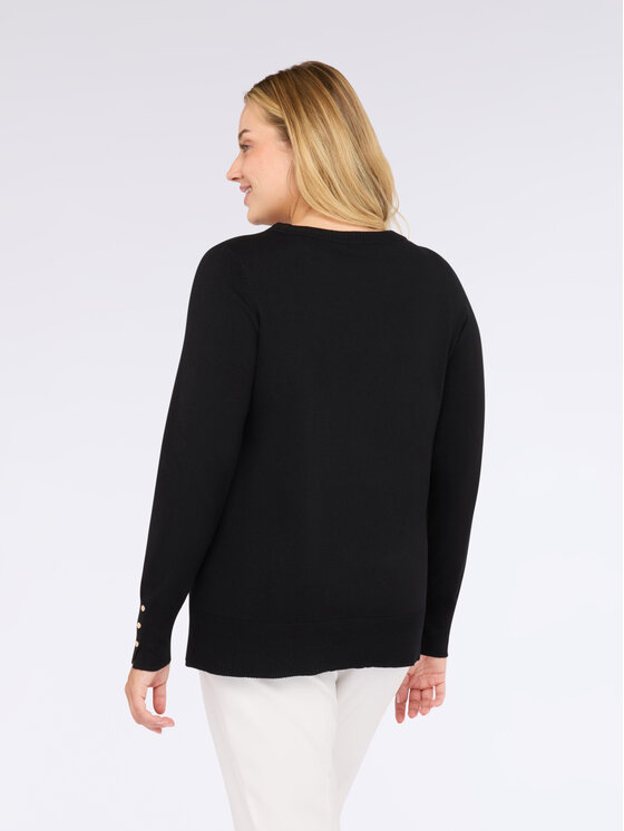 Fiorella Rubino Fiorella Rubino Cardigan M632L008006N033 Nero Regular Fit
