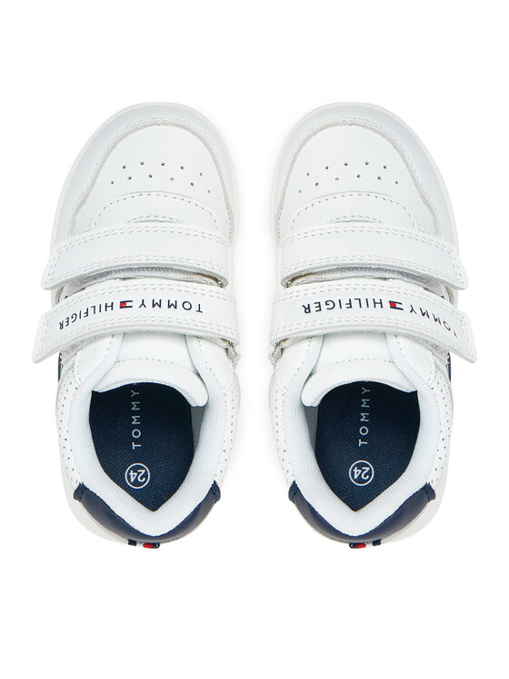 Tommy Hilfiger Tommy Hilfiger Sneakers Flag Low Cut Velcro Sneaker T1X9-33841-1355 M Bianco