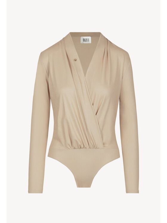 BIZUU BIZUU Body LOMMA Beżowy Standard Fit