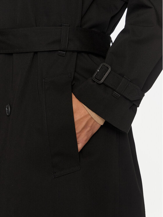 HUGO Hugo Trench Merlyn2431 50516762 Nero Relaxed Fit