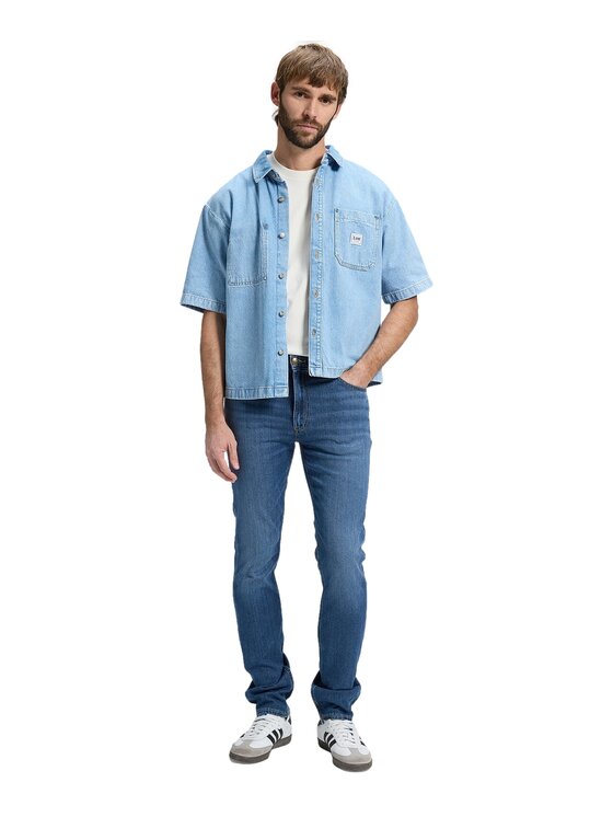 Lee Lee Jeansy 112376374 Niebieski Slim Fit