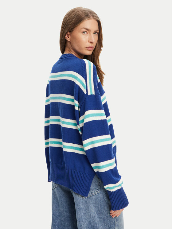 Guess Jeans Guess Jeans Пуловер W4BR09 Z3HM1 Син Regular Fit