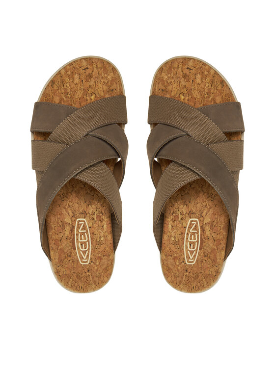 Keen Keen Klapki Elle Mixed 1027277 Brązowy
