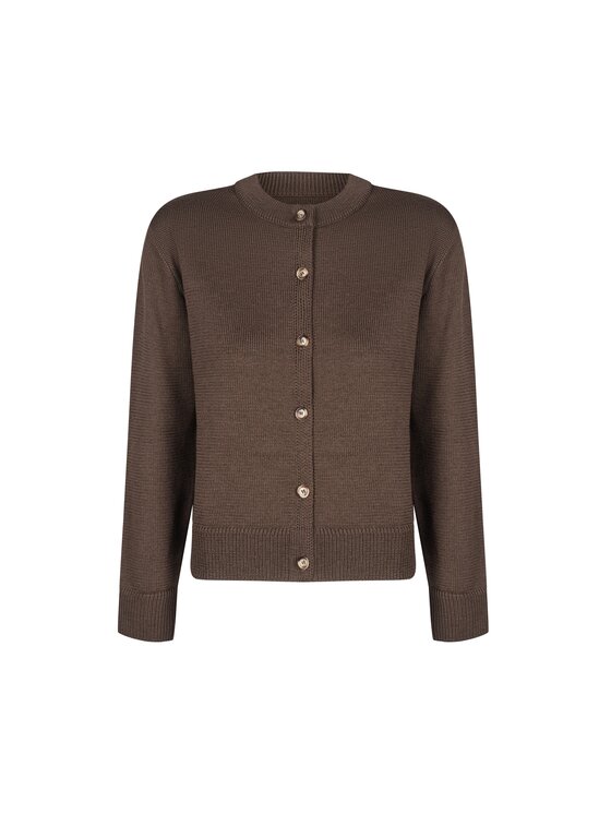 Sweter, rozmiar XS/S, Brązowy, TERME CARDIGAN WOOL