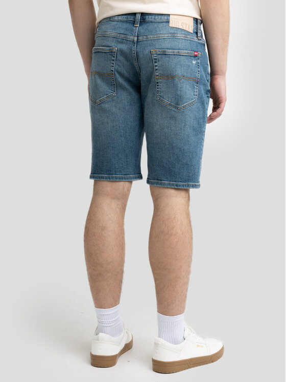 BIG STAR BIG STAR Szorty jeansowe CONNER_407_110 Niebieski Comfort Fit