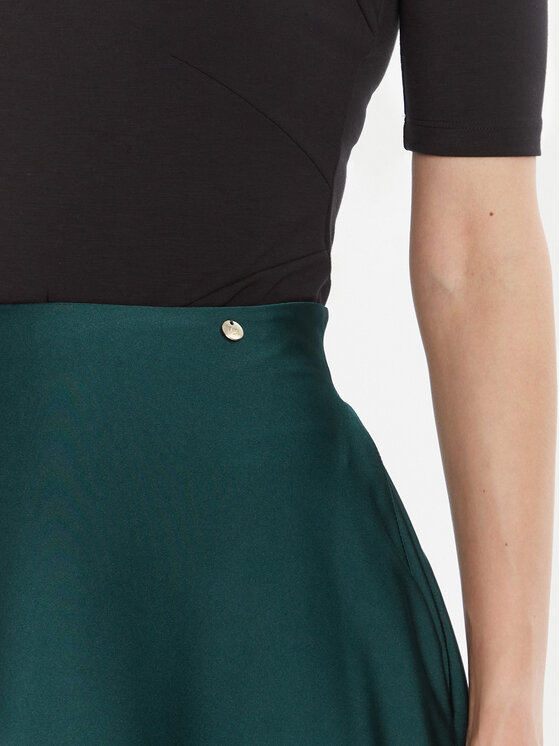 Rinascimento Rinascimento Fustă trapez CFC0125080003 Verde Regular Fit