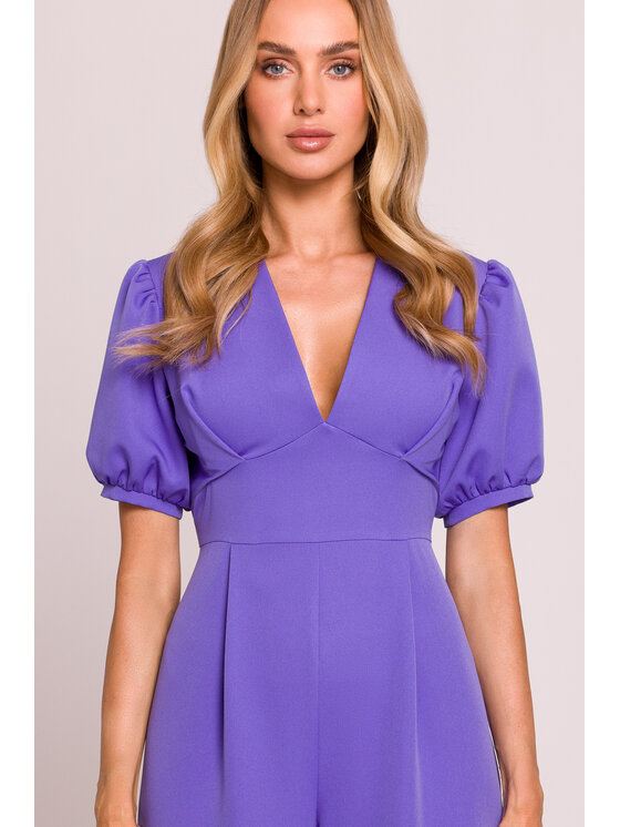 Made of Emotion Made of Emotion Jumpsuit M852 Viola Sexy Straight Fit