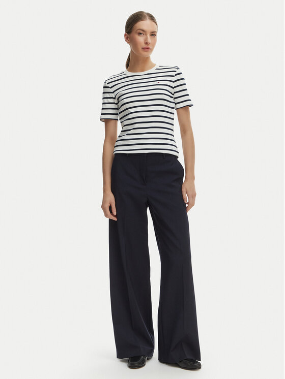 Tommy Hilfiger Tommy Hilfiger T-krekls New Cody WW0WW40587 Balts Slim Fit