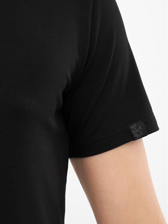Viking Viking T-Shirt Lenta Bamboo Light Man Czarny Regular Fit