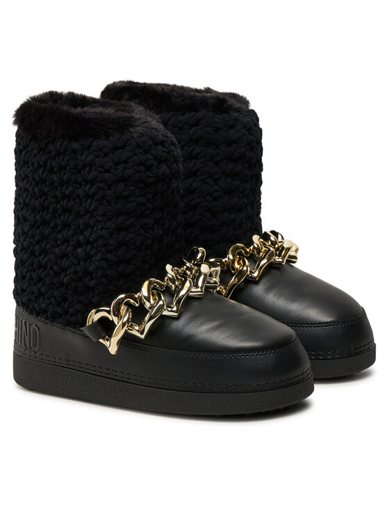 LOVE MOSCHINO LOVE MOSCHINO Čizme za snijeg JA24322G0LISI000 Crna