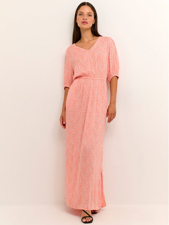 Kaffe Kaffe Sommerkleid Isolde Amber 10507514 Orange Regular Fit
