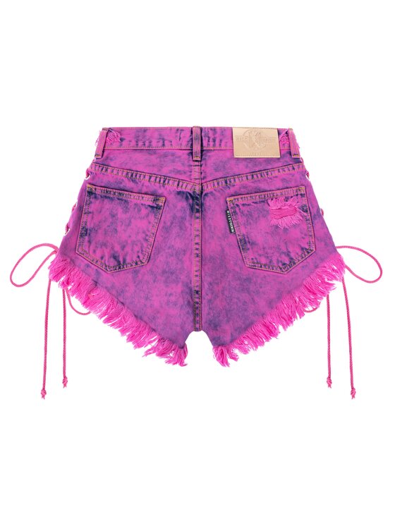 MissDenim MissDenim Szorty jeansowe High Waist Różowy Regular Fit